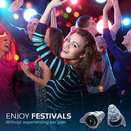 24dB High Fidelity Concert Earplugs Reusable Musicians Hearing Protection