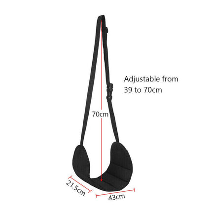 Portable Travel Foot Rest, Airplane Flight Leg Pillow Foam Cushion Sling