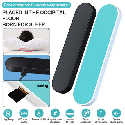 Mini Portable Bone Conduction Speaker Under Pillow Travel Sleep Aid