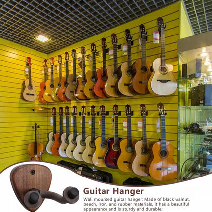 Wall Mounted Guitar Hanger Stand Bracket for Bass & Electric Guitars