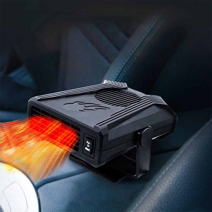 Portable 12V 150W Electric Car Heater, Cooling Fan & Defogger/Defroster