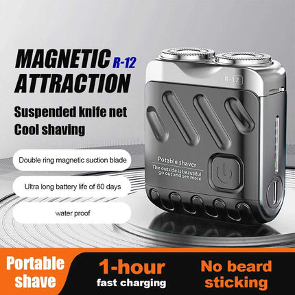 Ultra Clean Washable Double Head Electric Shaver Mini for Men Beard