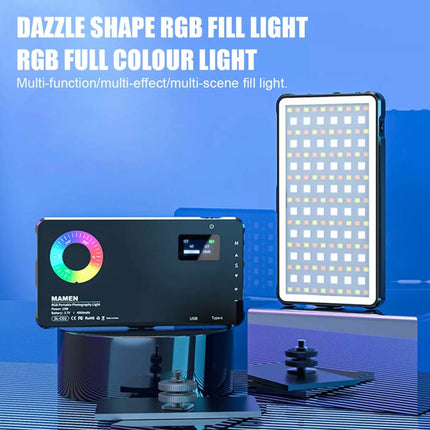 RGB LED Fill Light for Camera Video, 2500K-9000K Photography Lamp