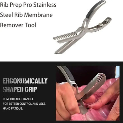 Kitchen Rib Membrane Stripper Tool BBQ Easy Beef Pork Remover