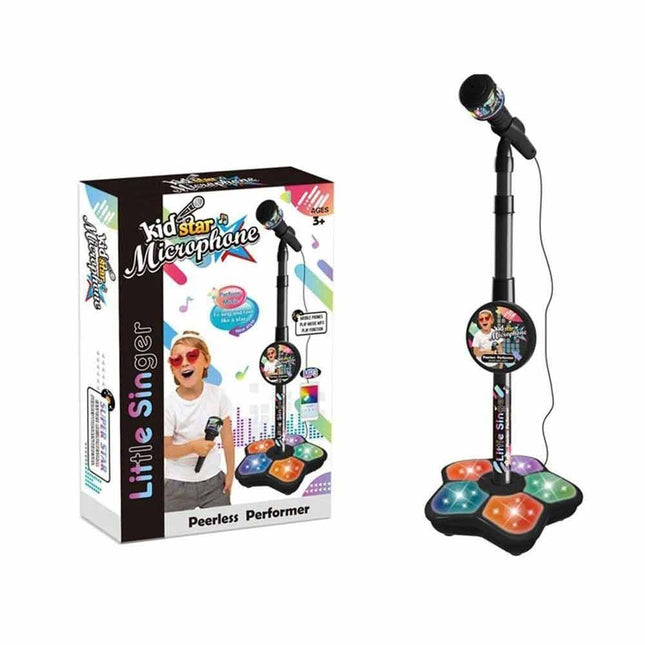 Microphone Stand Set Karaoke Toy Music Instrument Song Birthday Gift