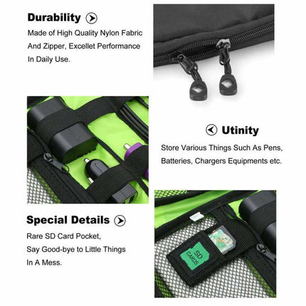 Travel Cable Organizer Bag Electronic Accessories USB Cord Charger Storage