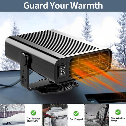 Portable Electric Car Heater DC 12V Heating Fan Defogger Defroster Demister