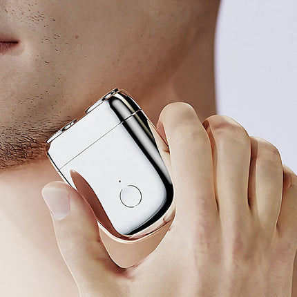 Men's Waterproof Electric Shaver USB Pocket Portable Double Head Washable Razor
