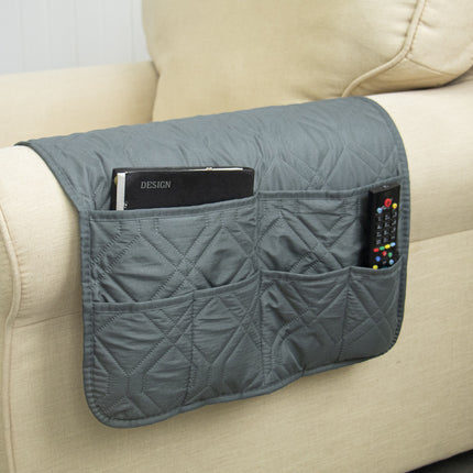 6-Pocket Sofa Armrest Remote Control Organizer Holder for Chair Couch