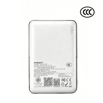 PISEN 30W MagSafe Power Bank 10000mAh Wireless Fast Charging CCC Certified