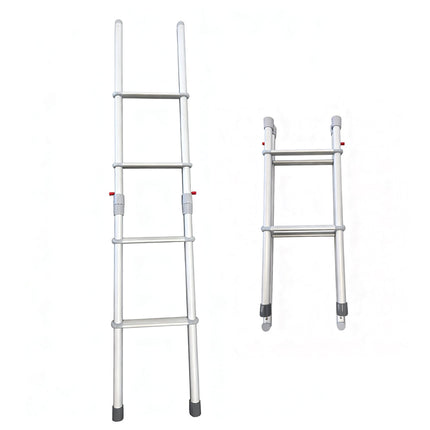 4-Step Foldable Aluminium Ladder – Lightweight & Non-Slip for Caravan RV Bunk