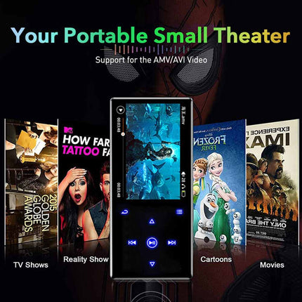 Portable MP3 Player 32GB FM Radio Bluetooth HIFI Sport Music Video Recorder