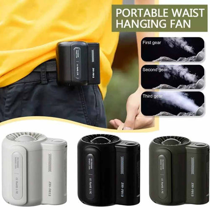Clip On Waist Fan Hands Free Rechargeable Under Shirt Personal Cooling Fan