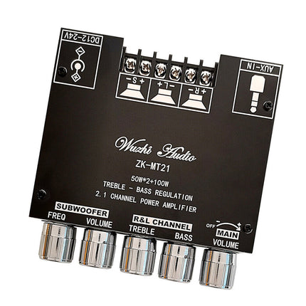 Mini Bluetooth 5.0 Digital Amplifier HiFi 2.1 Channel Audio Stereo Equalizer