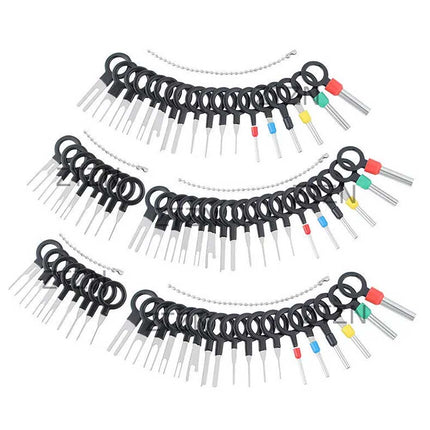 70Pcs Pin Ejector Wire Kit Extractor Auto Terminal Removal Connector Tool