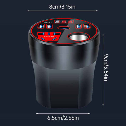 200W DC to AC Car Power Inverter 12V 24V to 220V Converter Adapter Outlets