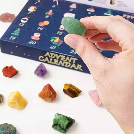 2026 Geological Ore Advent Calendar Mock Stone Rock Crystal Xmas Countdown