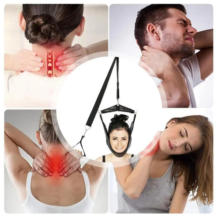 Neck Traction Device Head Hammock Cervical Massager Pain Relief Comfortable New