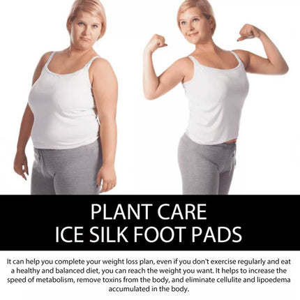 Oveallgo Ice Silk Foot Pads Plant Care Cooling Therapeutic Foot Patches