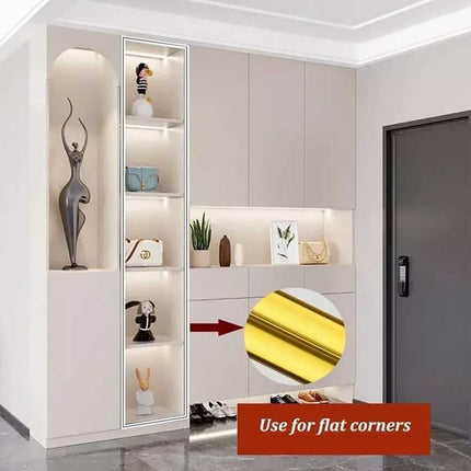 Self Adhesive Wall Edging Strip, Flexible Corner Trim for Living Room Kitchen