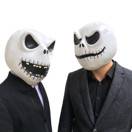Halloween Adult Skeleton Full Face Mask for Men, Scary Costume Prop