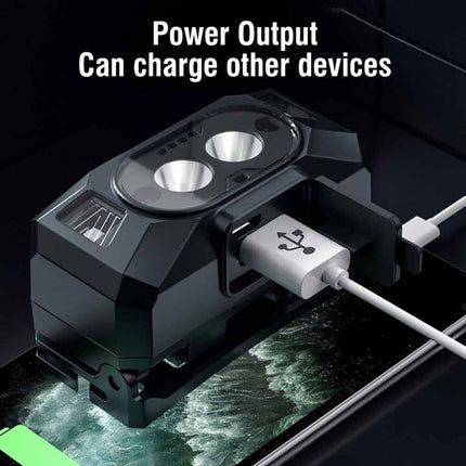 Smart Sensor LED Head Torch Rechargeable Headlamp Fishing Camping Light
