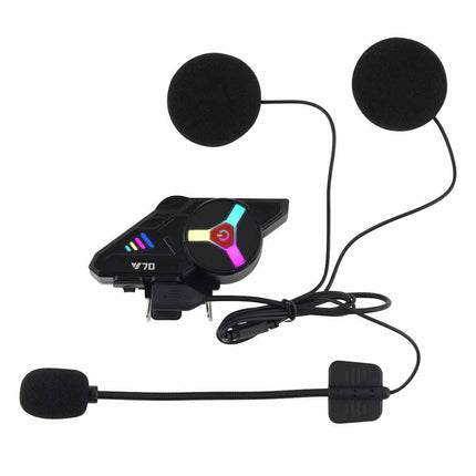 LED Wireless Bluetooth Helmet Headset for Motorcycle & Motorbike