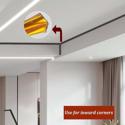 Self Adhesive Wall Edging Strip, Flexible Corner Trim for Living Room Kitchen