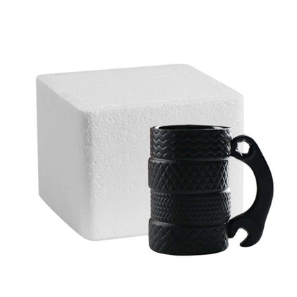Novelty Tyre Coffee Mug 500ml, Perfect Gift for Car Fans Mechanics