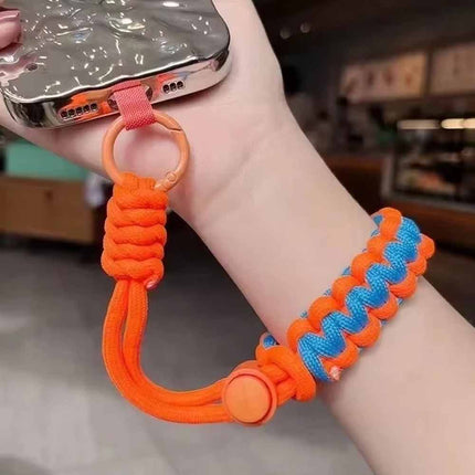 Handwoven Adjustable Phone Lanyard Wrist Strap for Outdoor Sports