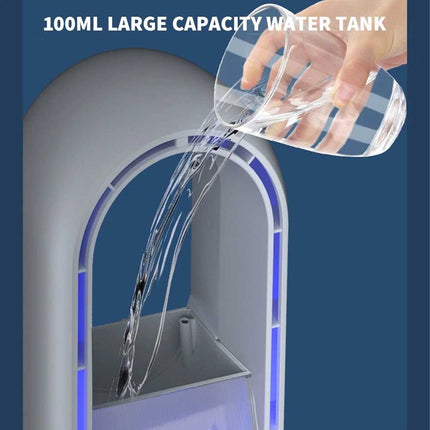 Portable Leafless Electric Fan 6 Speed Silent Timer Air Cooler Conditioner