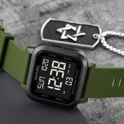 Men's SKMEI-1894 Digital Sports Watch Waterproof Casual Military Style