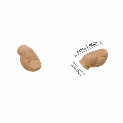 2PC 3D Funny Toe Shoe Charms, Hairy Big Toe Clog Decor Unique DIY Accessory