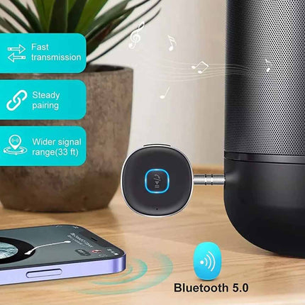 Bluetooth AUX Adapter Wireless Music Receiver for Car Headphone iPod