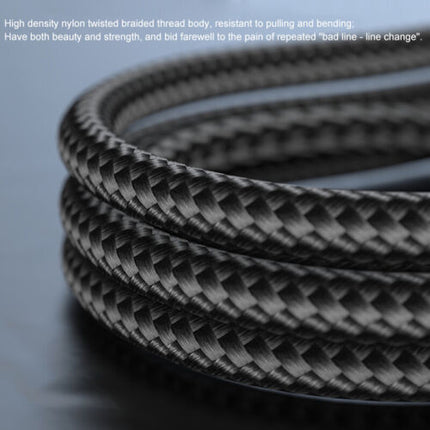 Pisen 3-in-1 Aluminum Alloy Braided Charging Cable for iPhone & Samsung