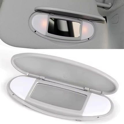Sun Visor Vanity Mirror Cover for R55 R56 R60 2007-2014 Beige Gray