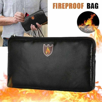 Waterproof Fireproof Document Pouch – Money Safe File Storage Bag