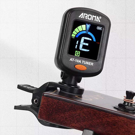 Rechargeable Digital Guitar Tuner – Clip-on Chromatic Tuner for Acoustic Guitar & Violin