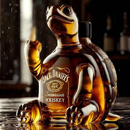 Turtle Whiskey Bottle 2025 Unique Animal Glass Decanter Good Gift