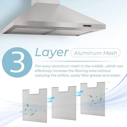 2PCS 320x260mm Cooker Hood Grease Filter Metal Mesh Kitchen Extractor Fan