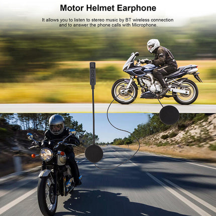 Motorcycle Bluetooth Helmet Headset Wireless Intercom for Motorbike Headphone