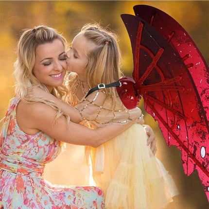LED Light Up Butterfly Fairy Wings with Music for Girls Women