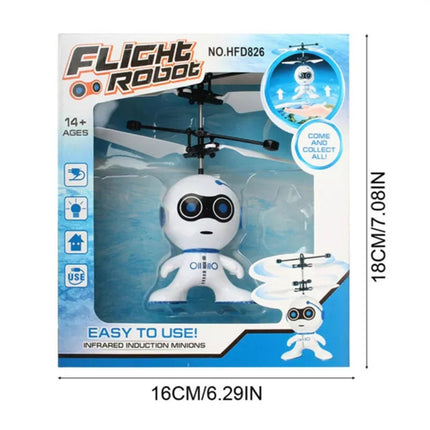 Hand-Sensing Induction Flying Robot Toy with Rechargeable Battery