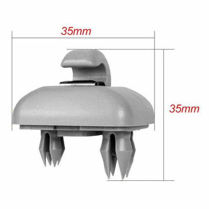 2Pcs Grey Car Sun Visor Clip Hook Bracket for Audi A1/A3/A4/A5/Q3/Q5