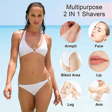 4 in 1 Women's Electric Shaver Cordless Rechargeable Painless Bikini Trimmer