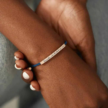Motivational Tube Bracelet Remember Who The F You Are