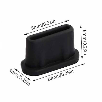 4 Pack USB C Dust Plug Silicone Charging Port Protector Cover Type C Phone
