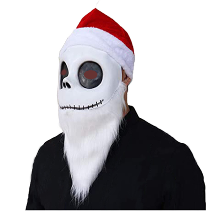 Halloween Adult Skeleton Full Face Mask for Men, Scary Costume Prop