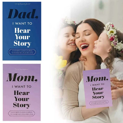 Dad Mom I Want to Hear Your Story Father's Journal Life Notebook Gift