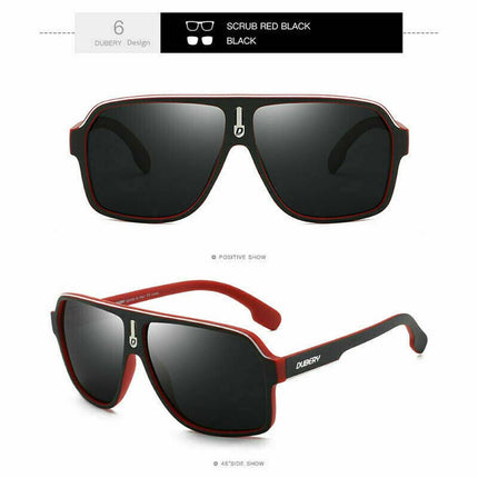 Mens Dubery Polarized Sunglasses UV400 Driving Fishing Eyewear